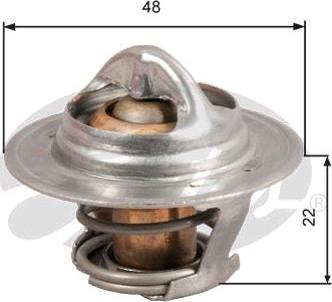 GATES-SEA TH28592G1 - Termostats, Dzesēšanas šķidrums autospares.lv