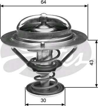 GATES-SEA TH27082G1 - Termostats, Dzesēšanas šķidrums autospares.lv