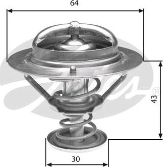 GATES-SEA TH27078G1 - Термостат охлаждающей жидкости / корпус www.autospares.lv