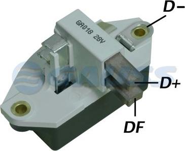 GAUSS GA018 - Ģeneratora sprieguma regulators www.autospares.lv