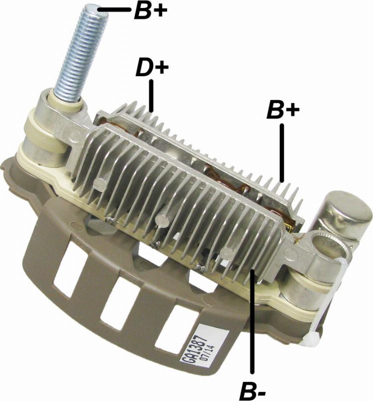 GAUSS GA1387 - Rectifier, alternator www.autospares.lv