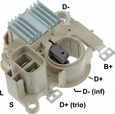 GAUSS GA801 - Voltage regulator, alternator www.autospares.lv