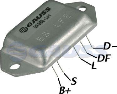 GAUSS GA880 - Voltage regulator, alternator www.autospares.lv