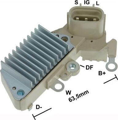 GAUSS GA820 - Ģeneratora sprieguma regulators autospares.lv