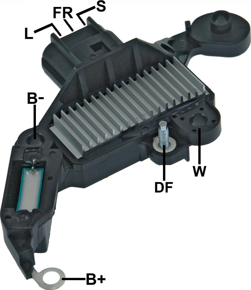 GAUSS GA355 - Voltage regulator, alternator www.autospares.lv