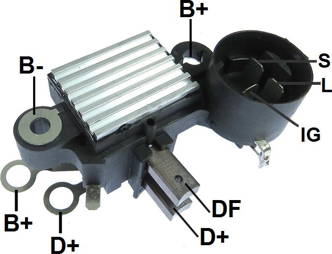 GAUSS GA213 - Voltage regulator, alternator www.autospares.lv