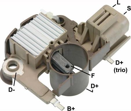 GAUSS GA792 - Voltage regulator, alternator www.autospares.lv