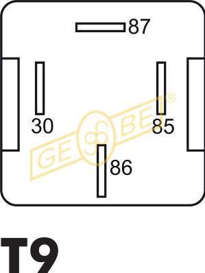 Gebe 9 9297 1 - Relejs, Darba strāva www.autospares.lv