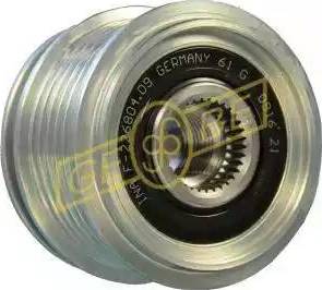 Gebe 3 3516 1 - Шкив генератора, муфта www.autospares.lv