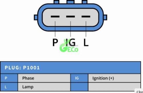 GECO A541170A - Генератор www.autospares.lv