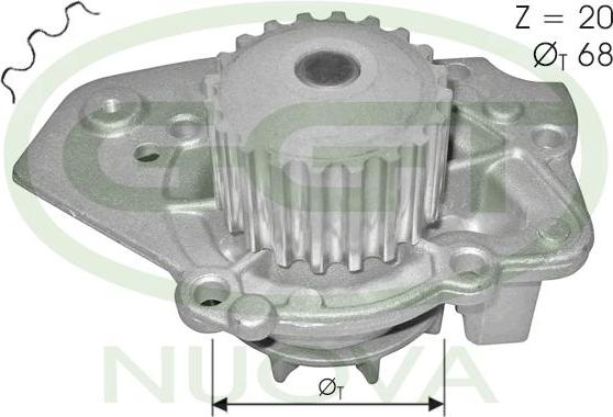 GGT PA10531 - Water Pump www.autospares.lv