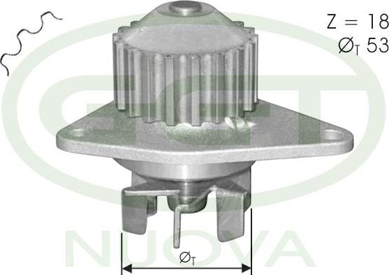 GGT PA10017 - Ūdenssūknis autospares.lv