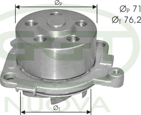 GGT PA10749 - Water Pump www.autospares.lv