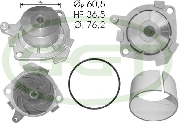 GGT PA10751 - Ūdenssūknis www.autospares.lv