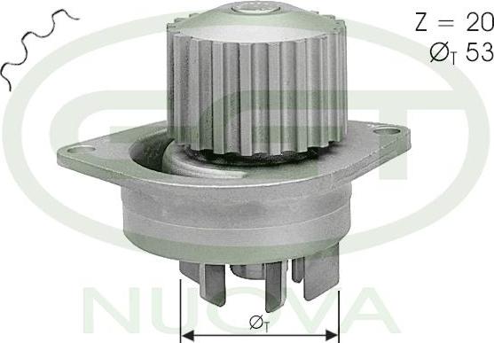 GGT PA10707 - Water Pump www.autospares.lv