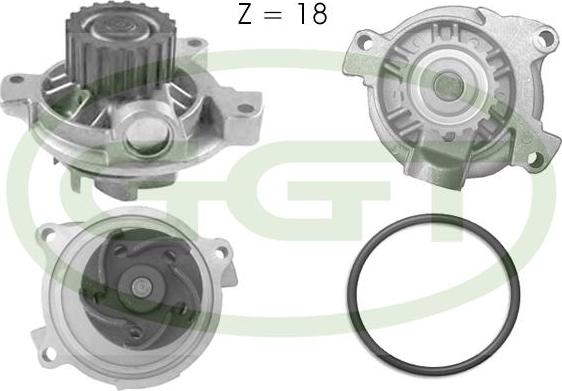 GGT PA10738 - Water Pump www.autospares.lv