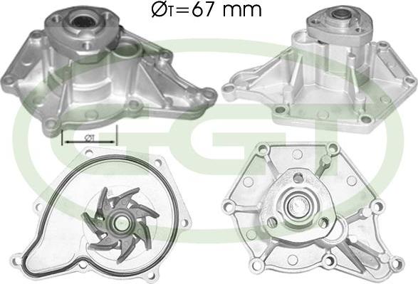 GGT PA12538 - Водяной насос www.autospares.lv