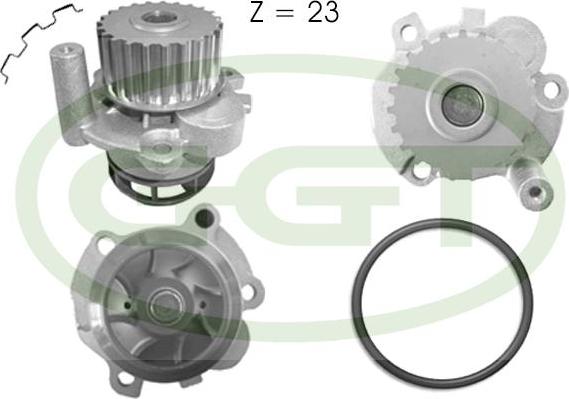 GGT PA12525MI - Водяной насос www.autospares.lv