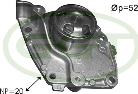 GGT PA12578 - Water Pump www.autospares.lv