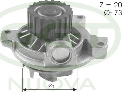 GGT PA12024 - Water Pump www.autospares.lv