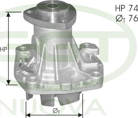 GGT PA12299 - Ūdenssūknis autospares.lv