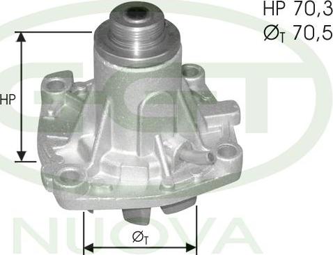 GGT PA12295 - Ūdenssūknis autospares.lv