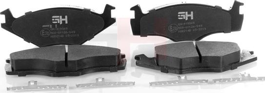 GH GH-419969 - Brake Pad Set, disc brake www.autospares.lv