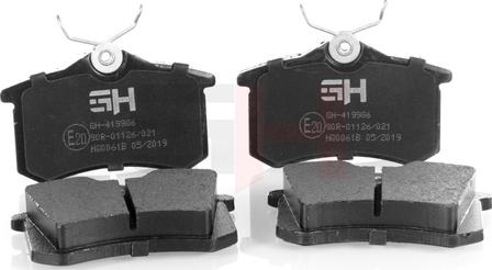 GH GH-419986 - Brake Pad Set, disc brake www.autospares.lv