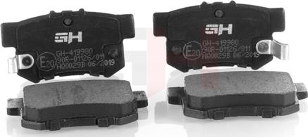 GH GH-419980 - Brake Pad Set, disc brake www.autospares.lv