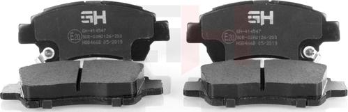 GH GH-414547 - Brake Pad Set, disc brake www.autospares.lv