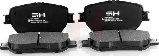 GH GH-414568 - Brake Pad Set, disc brake www.autospares.lv