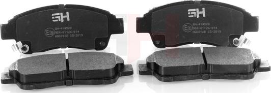 GH GH-414528 - Brake Pad Set, disc brake www.autospares.lv