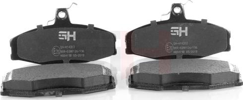 GH GH-414303 - Brake Pad Set, disc brake www.autospares.lv