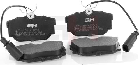 GH GH-414753 - Brake Pad Set, disc brake www.autospares.lv