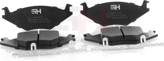 GH GH-414715 - Brake Pad Set, disc brake www.autospares.lv