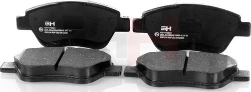 GH GH-410924 - Brake Pad Set, disc brake www.autospares.lv