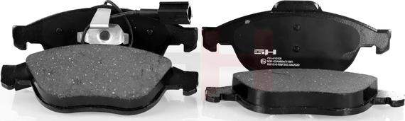 GH GH-410108 - Brake Pad Set, disc brake www.autospares.lv