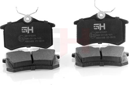 GH GH-419970 - Brake Pad Set, disc brake www.autospares.lv