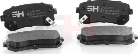 GH GH-411315 - Brake Pad Set, disc brake www.autospares.lv