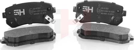 GH GH-413521 - Brake Pad Set, disc brake www.autospares.lv