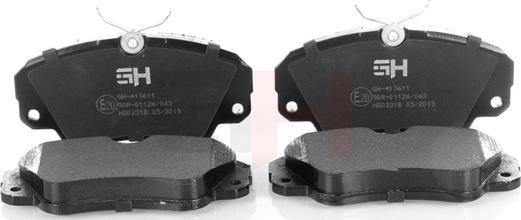 GH GH-413611 - Brake Pad Set, disc brake www.autospares.lv