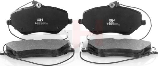 GH GH-413744 - Brake Pad Set, disc brake www.autospares.lv