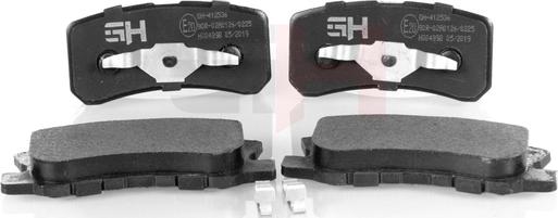 GH GH-412536 - Brake Pad Set, disc brake www.autospares.lv