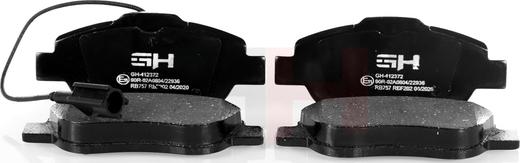 GH GH-412372 - Brake Pad Set, disc brake www.autospares.lv