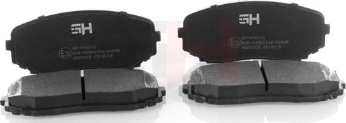 GH GH-412212 - Brake Pad Set, disc brake www.autospares.lv