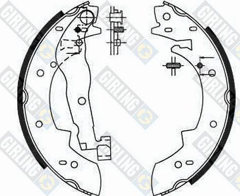 Girling 5161901 - Bremžu loku komplekts www.autospares.lv