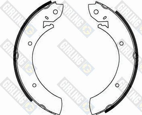 Girling 5161811 - Brake Shoe Set www.autospares.lv