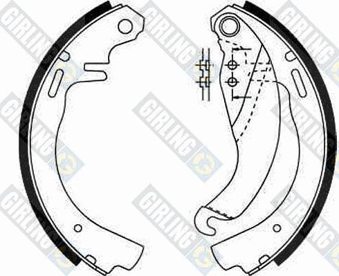 Girling 5161879 - Bremžu loku komplekts autospares.lv