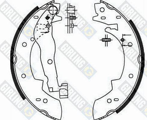 Girling 5162511 - Brake Shoe Set www.autospares.lv