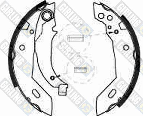 Girling 5162281 - Bremžu loku komplekts autospares.lv